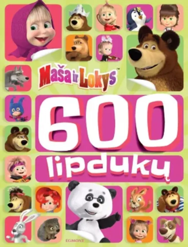Maša ir Lokys. 600 lipdukų
