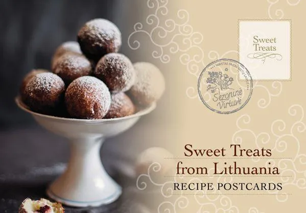 Dvylikos atvirukų-receptų komplektas “Sweet treats from Lithuania”