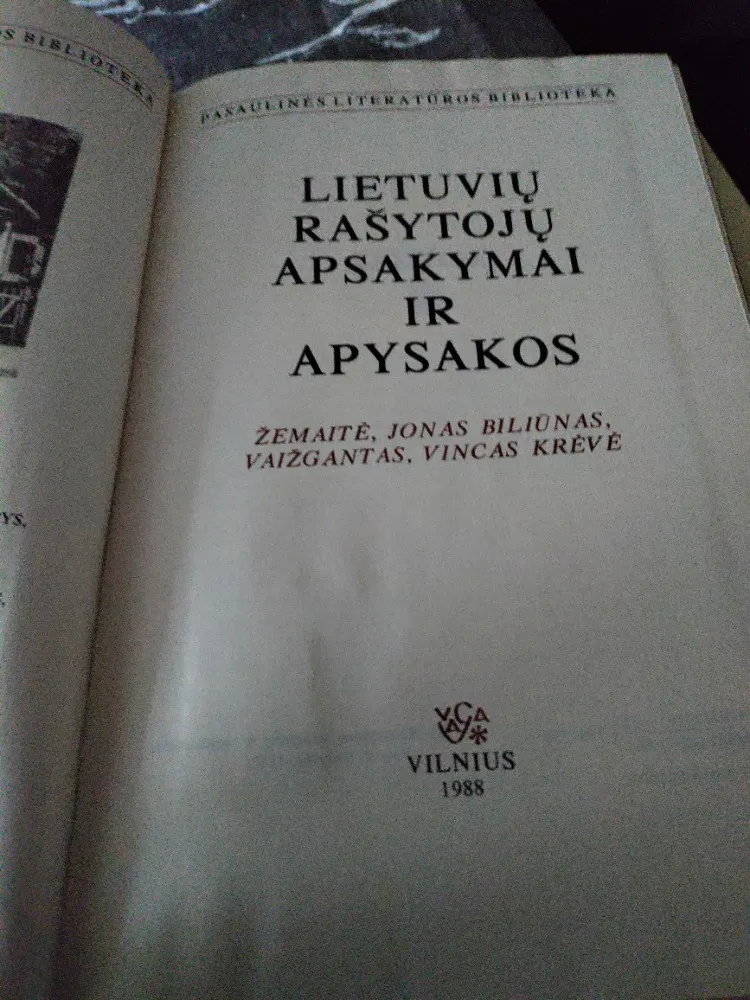 Lietuvių rašytojų apsakymai ir apysakos