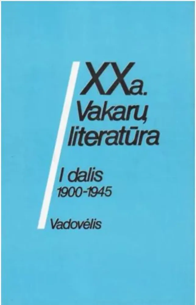 XX a. Vakarų literatūra
