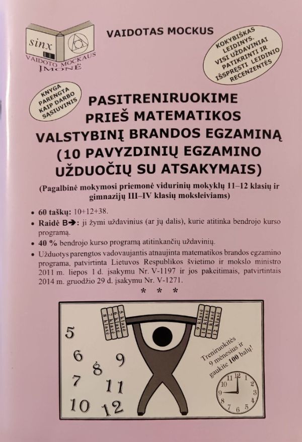 Pasitreniruokime prieš matematikos valstybinį brandos egzaminą 12 kl.