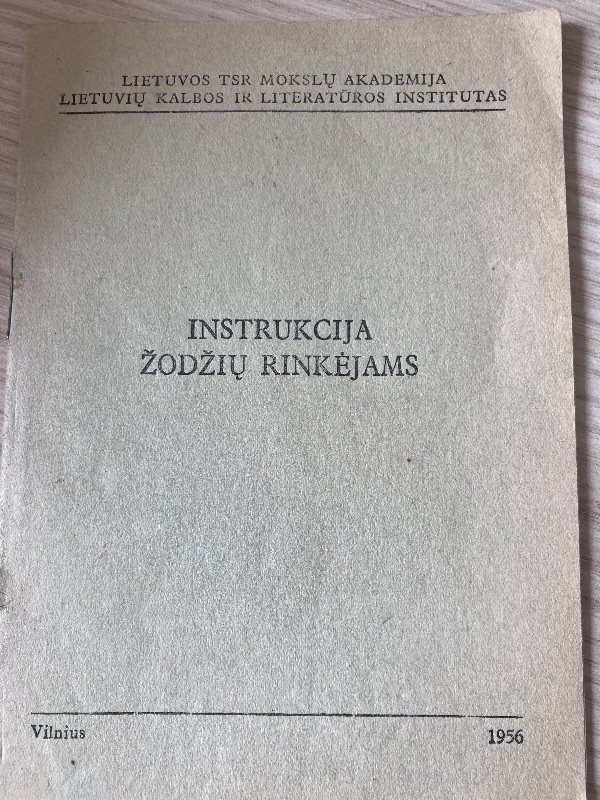 Instrukcija žodžių rinkėjams