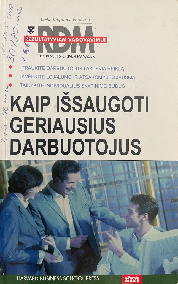 Kaip išsaugoti geriausius darbuotojus