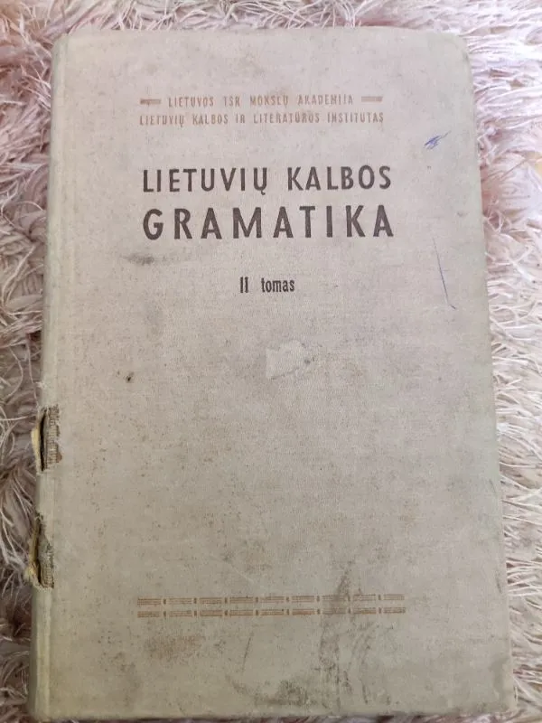 Lietuvių kalbos gramatika, II tomas, Morfologija
