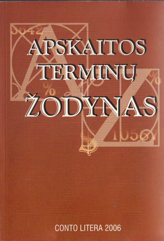 Apskaitos terminų žodynas