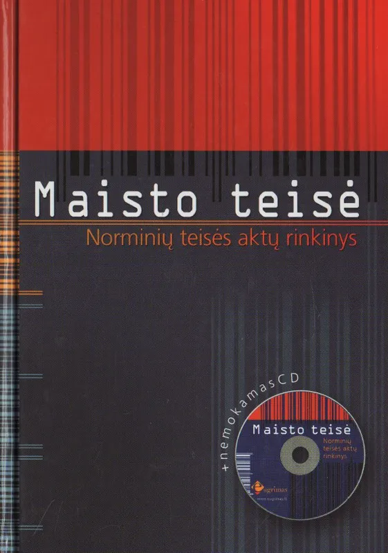 Maisto teisė. Norminių teisės aktų rinkinys (su CD)