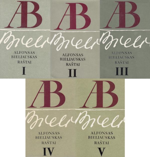 Alfonsas Bieliauskas. Raštai I, II, III, IV, V