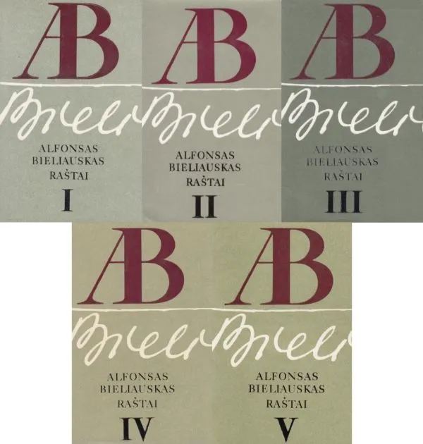 Alfonsas Bieliauskas. Raštai I, II, III, IV, V