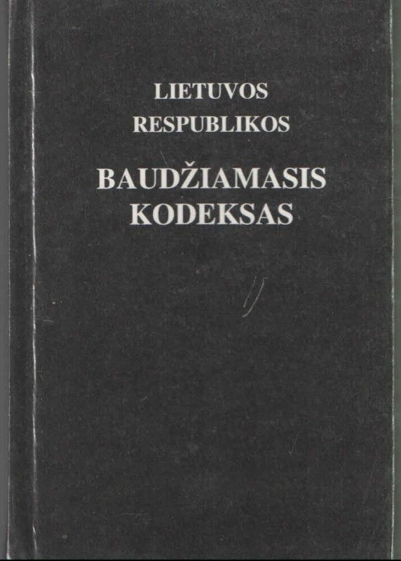 Lietuvos respublikos baudžiamasis kodeksas