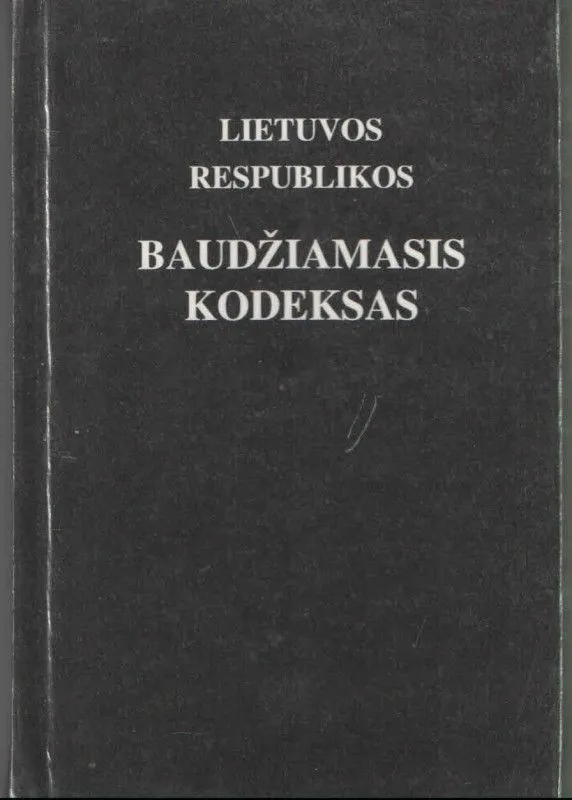Lietuvos respublikos baudžiamasis kodeksas
