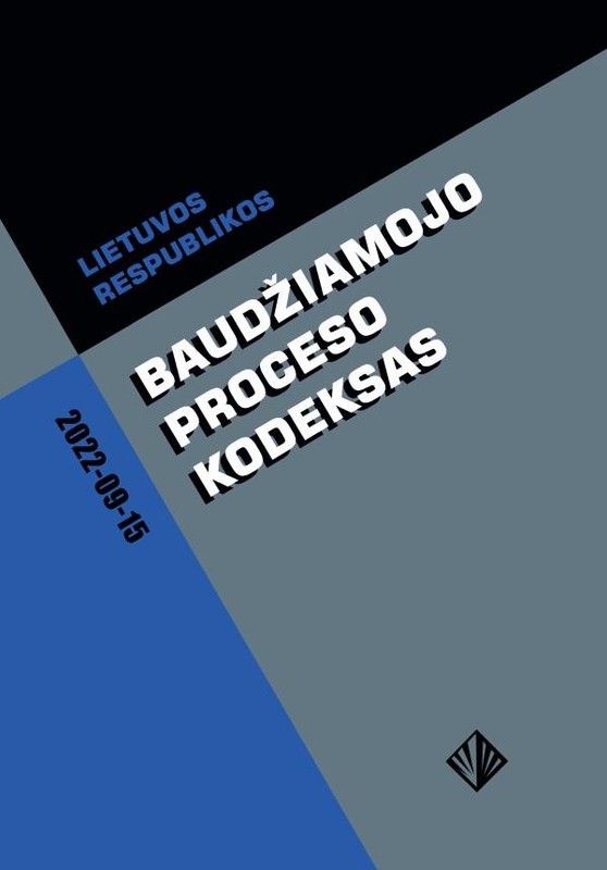 Lietuvos Respublikos baudžiamojo proceso kodeksas (2022-09-15)