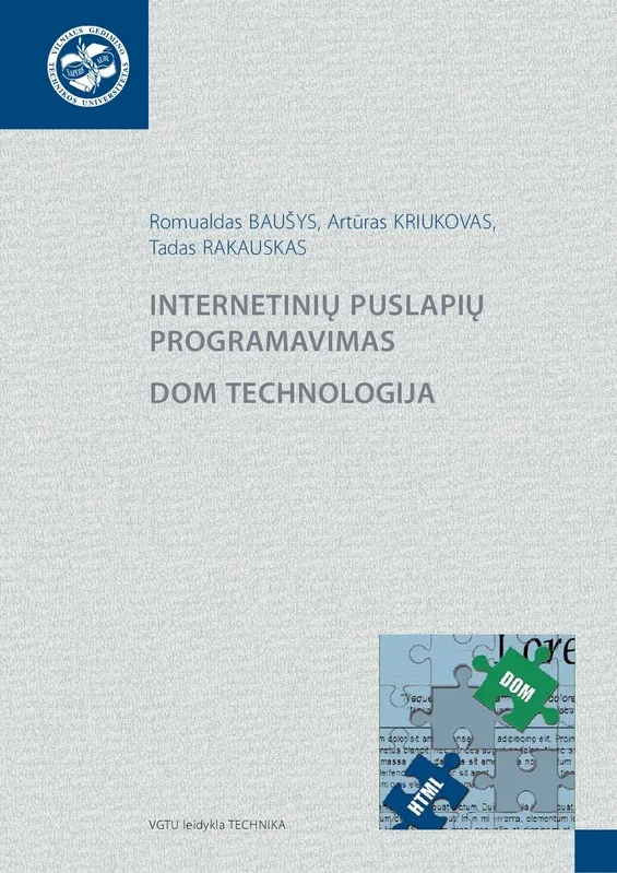 Internetinių puslapių programavimas. DOM technologija