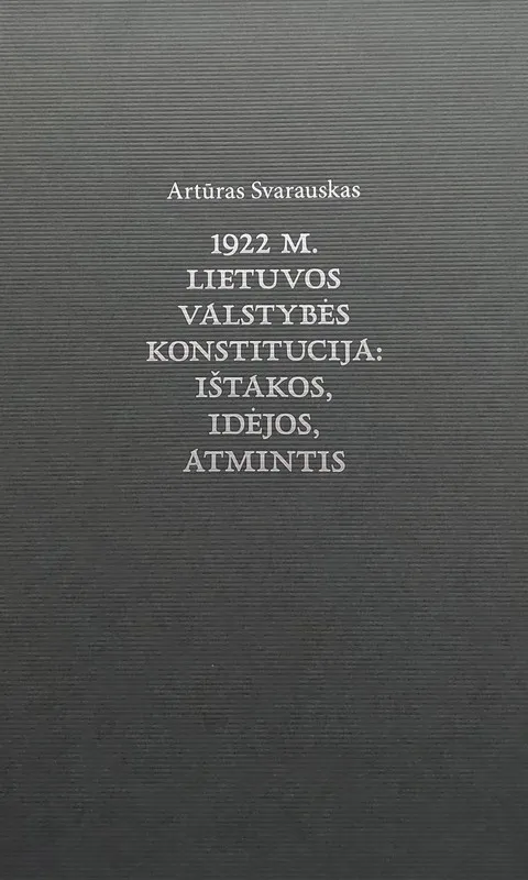 1922 m. Lietuvos valstybės Konstitucija