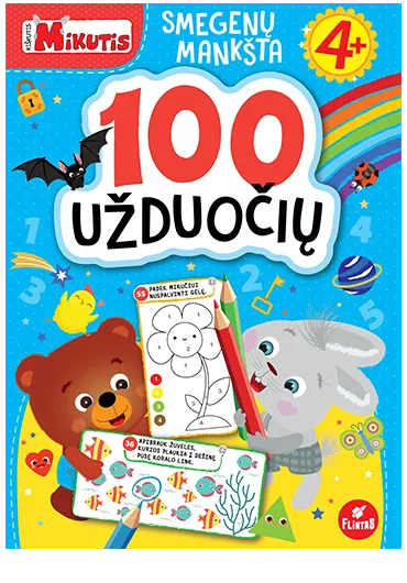 Kiškutis Mikutis. Smegenų mankšta. 100 užduočių