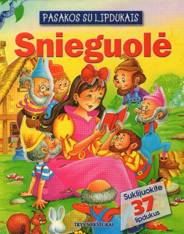 Pasakos su lipdukais. Snieguolė