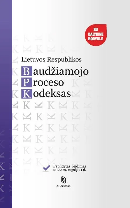 Lietuvos Respublikos baudžiamojo proceso kodeksas