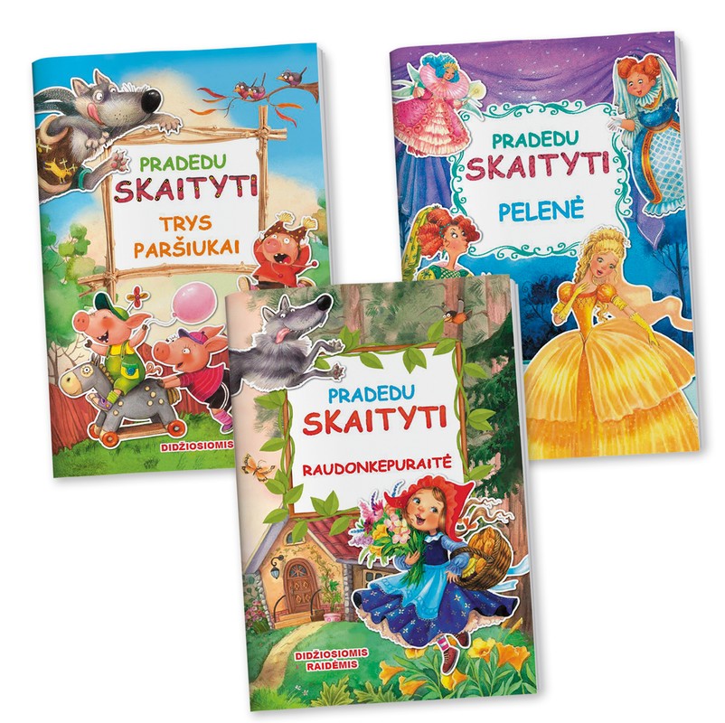 PRADEDU SKAITYTI 3 knygelių rinkinys
