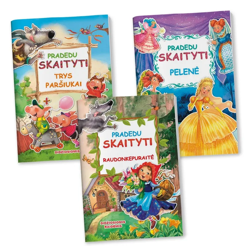 PRADEDU SKAITYTI 3 knygelių rinkinys