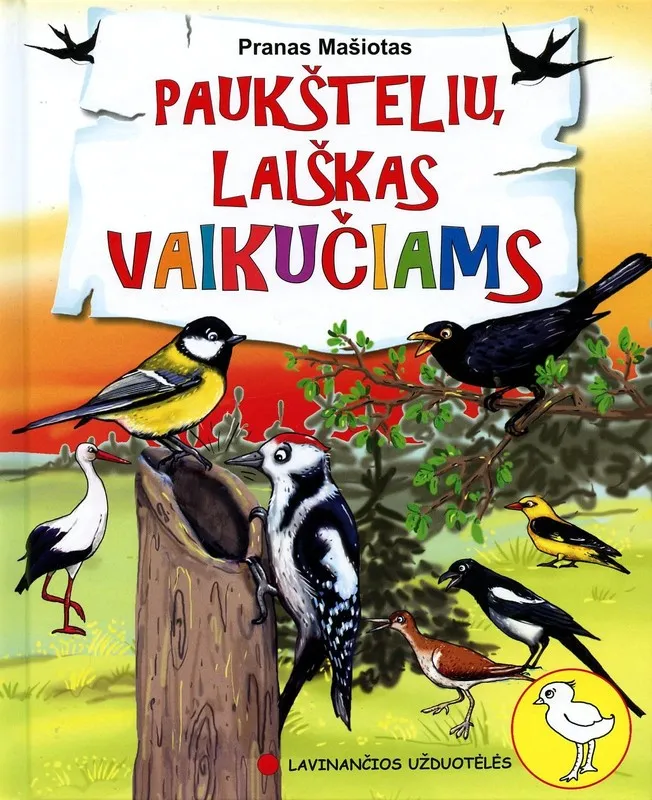Paukštelių laiškas vaikučiams (didelės raidės)