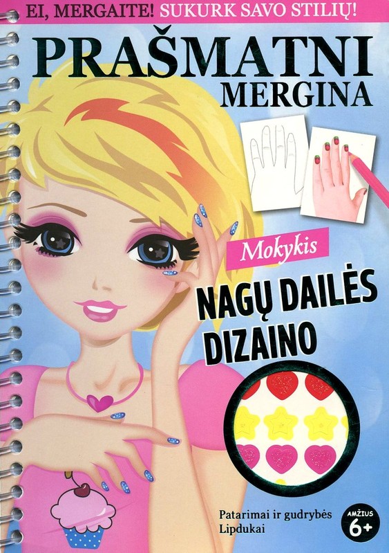 Prašmatni mergina. Mokykis nagų dailės dizaino