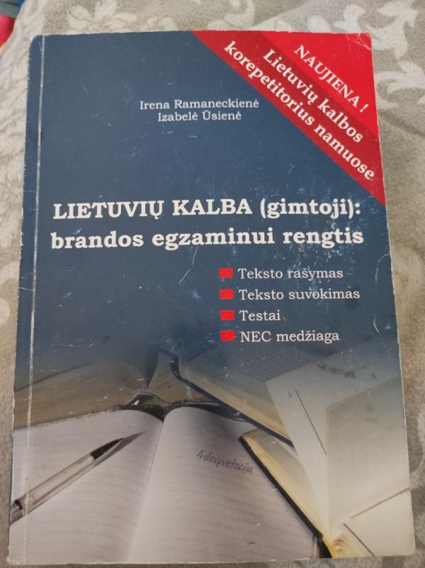 Lietuvių kalba (gimtoji): brandos egzaminui rengtis