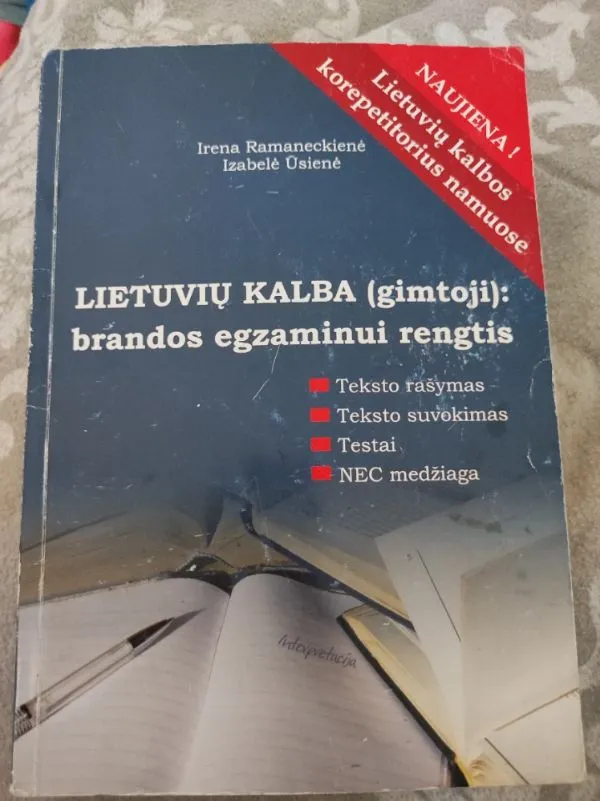 Lietuvių kalba (gimtoji): brandos egzaminui rengtis