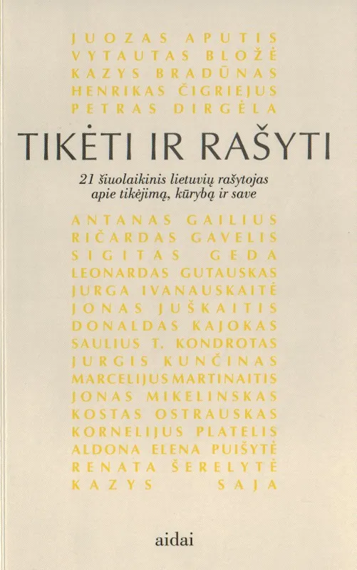 Tikėti ir rašyti