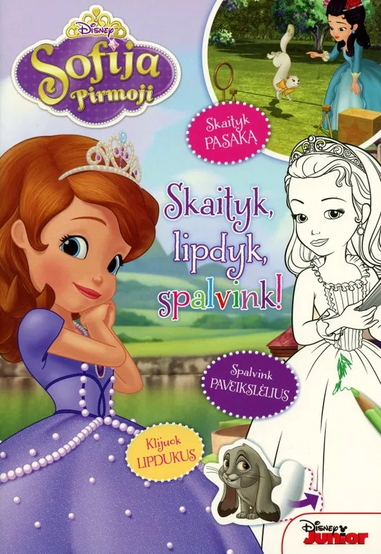 Sofija Pirmoji. Skaityk, lipdyk, spalvink!