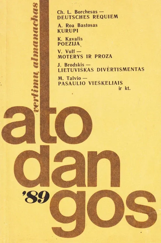 Atodangos '89. Vertimų almanachas