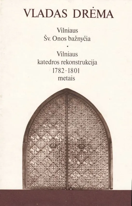 Vilniaus Šv. Onos bažnyčia. Vilniaus katedros rekonstrukcija 1782–1801 metais