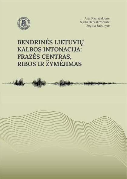 Bendrinės lietuvių kalbos intonacija
