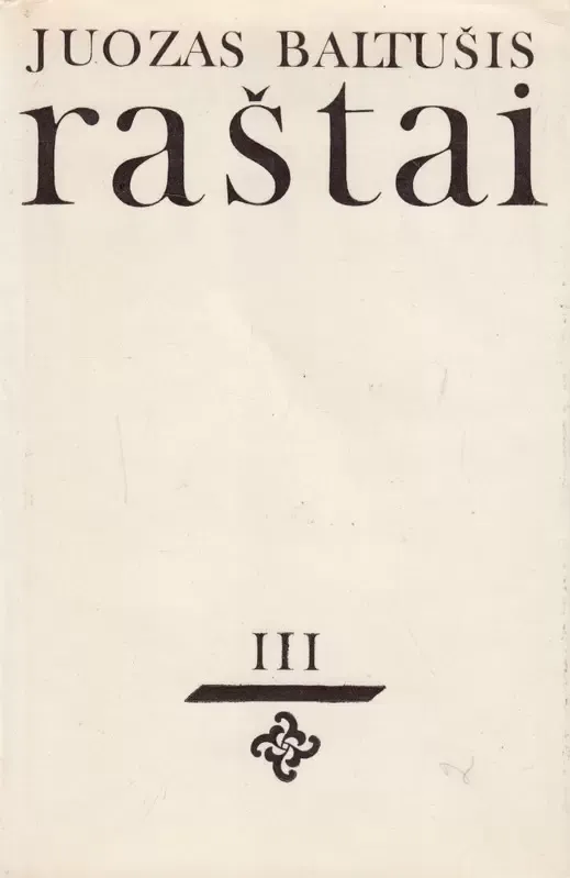 Raštai 3 tomas