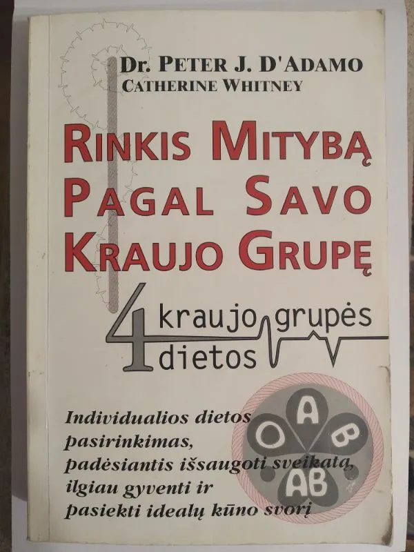 Rinkis mityba pagal savo kraujo grupę. 4 kraujo grupės dietos