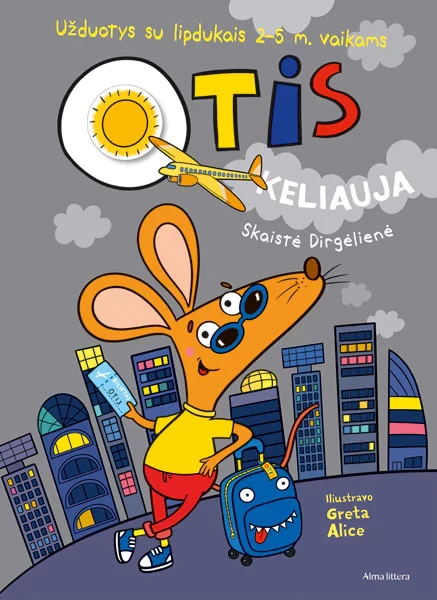 Otis keliauja. Užduotys su lipdukais 2–5 m. vaikams