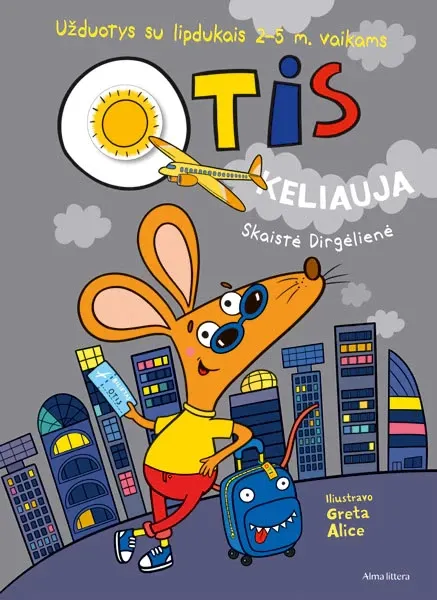 Otis keliauja. Užduotys su lipdukais 2–5 m. vaikams