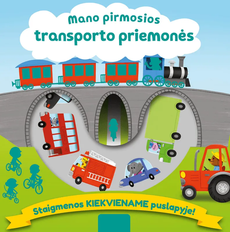 Mano pirmosios transporto priemonės. Staigmenos kiekviename puslapyje