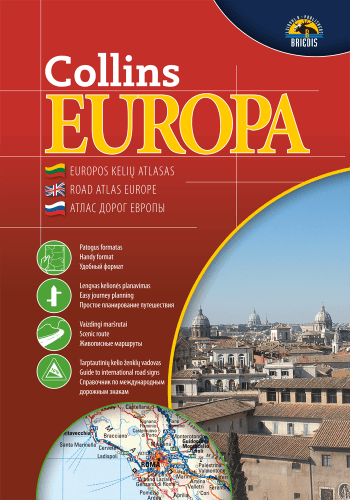 Collins Europa. Kelių atlasas, 1