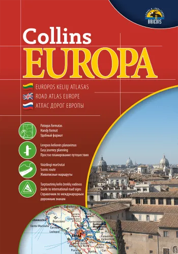 Collins Europa. Kelių atlasas, 1