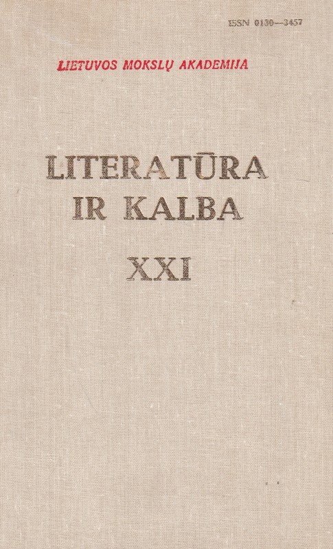 Literatūra ir kalba XXI