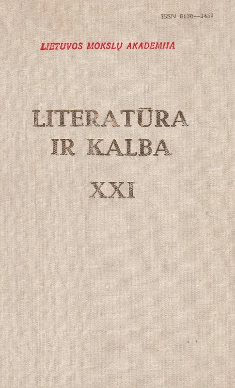 Literatūra ir kalba XXI