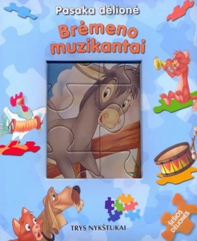 Pasaka dėlionė „Brėmeno muzikantai“