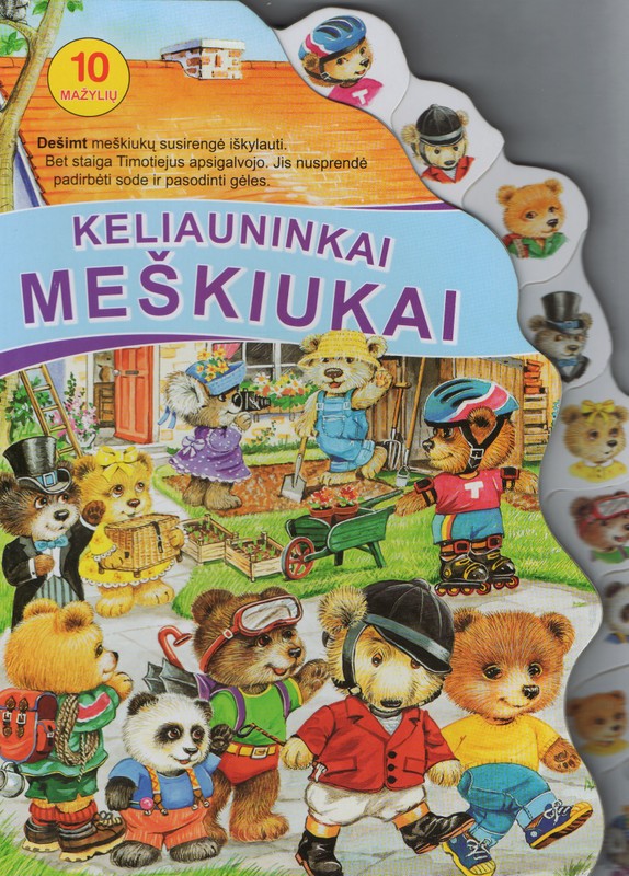 10 mažylių. Keliauninkai meškiukai