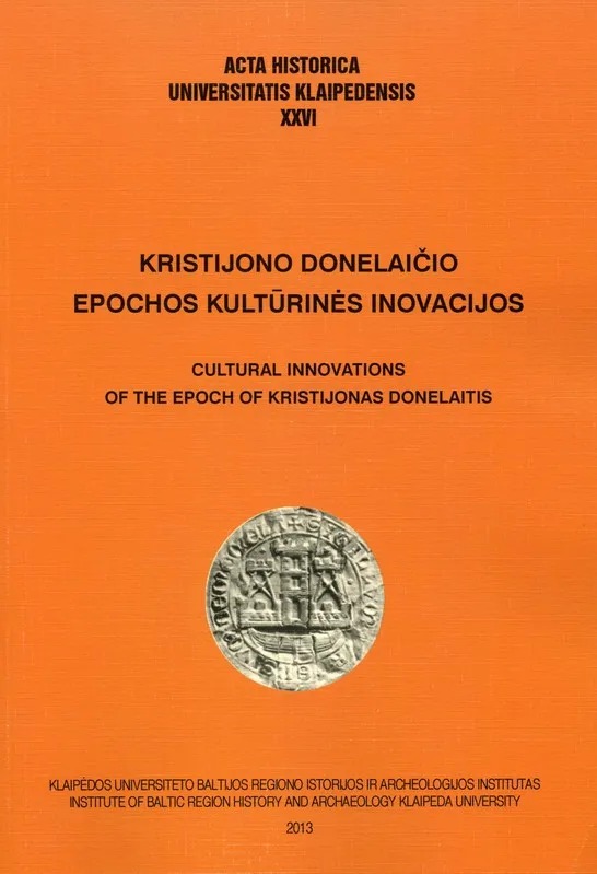 Kristijono Donelaičio epochos kultūrinės inovacijos