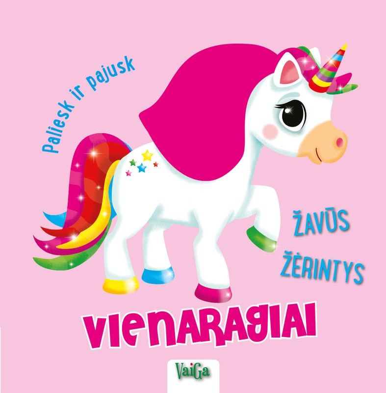 Žavūs žėrintys vienaragiai
