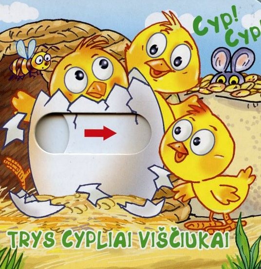 Trys cypliai viščiukai