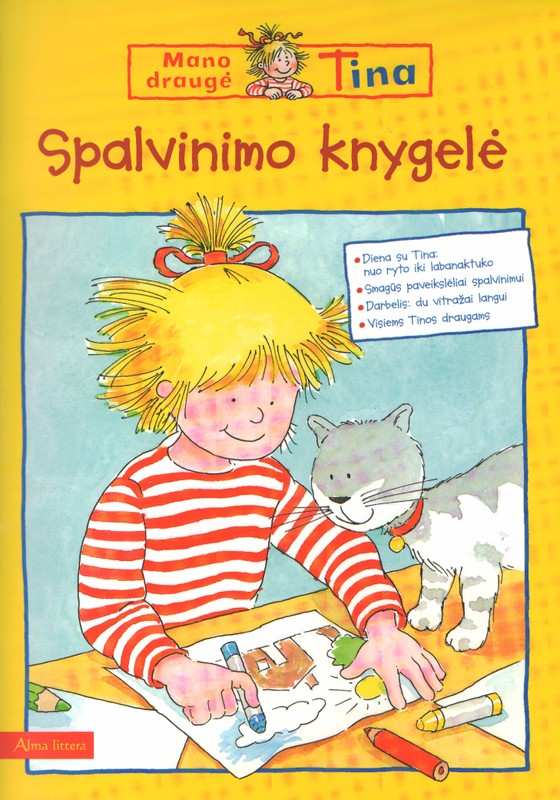 Spalvinimo knygelė. Mano draugė Tina