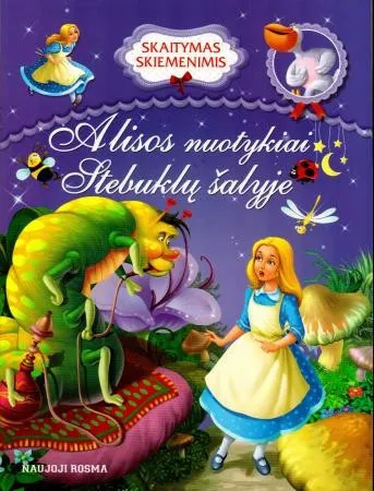 Alisos nuotykiai Stebuklų šalyje. Skaitymas skiemenimis