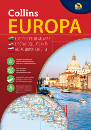 Collins Europa. Kelių atlasas, 1
