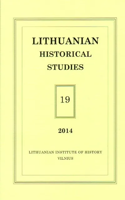 Lithuanian Historical Studies Vol. 19