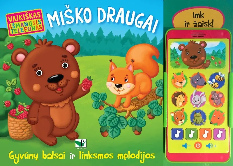 Vaikiškas išmanusis telefonas. MIŠKO DRAUGAI